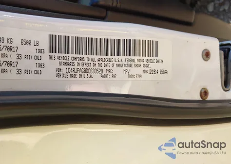 2013 Jeep Grand Cherokee Laredo from USA, damaged, VIN 1C4RJFAG8DC633529